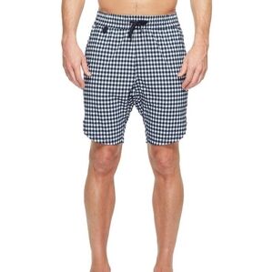 Publish Today for Tomorrow Reuben Boardshorts Gingham Blue Medium 9"